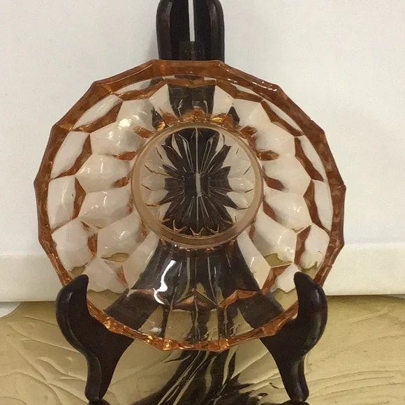 VINTAGE 1960s SALAD BOWL WITH 5 SALAD PLATES - Picture 5 of 7